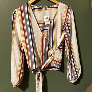Striped Blouse, Medium